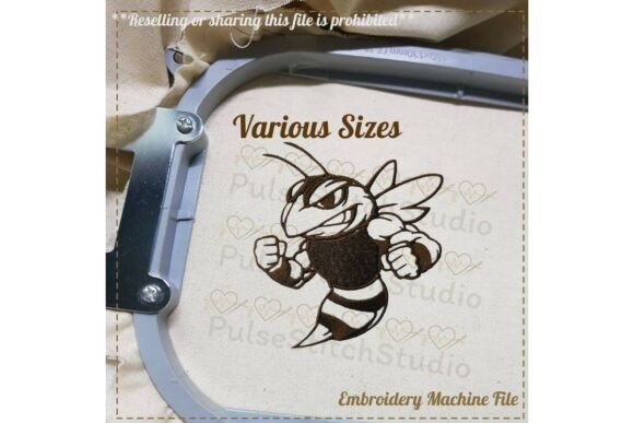 Angry Hornet Mascot Embroidery Review