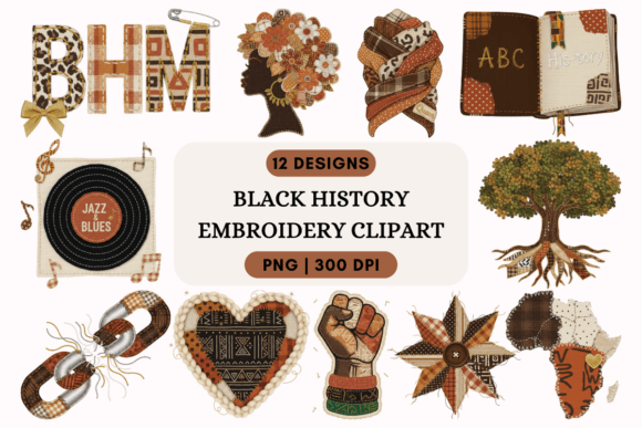 Black History Embroidery Clipart Review