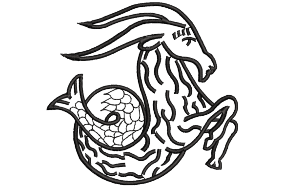 Celestial Charm in Stitch: Capricorn Zodiac Symbol Embroidery Review