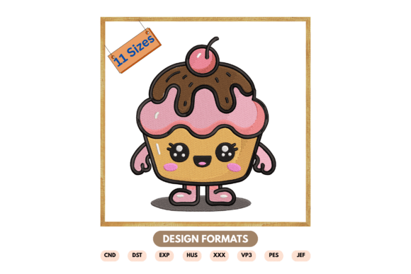 Cute Cupcake Machine Embroidery Design Review