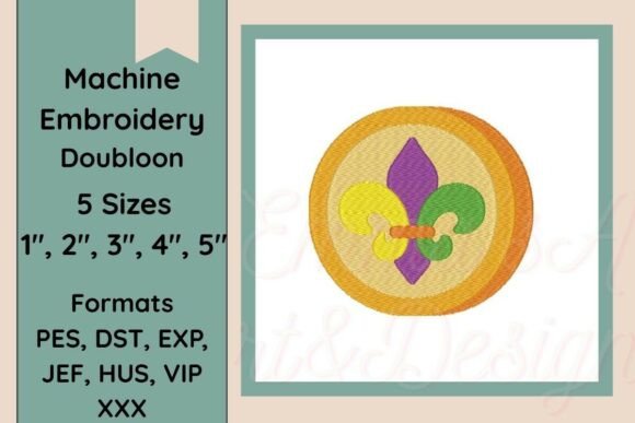 Doubloon Coin Machine Embroidery Design Review