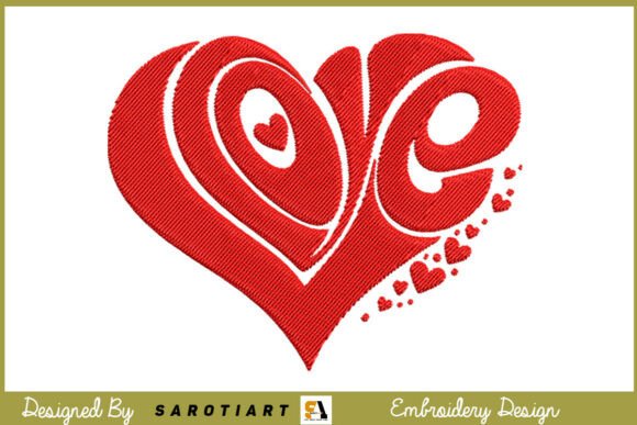 Embroidery T-shirt Design Valentine Love Review