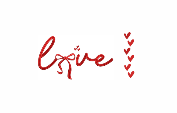 Love Embroidery Design Set