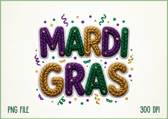 Review: Mardi Gras Faux Embroidery Carnival PNG