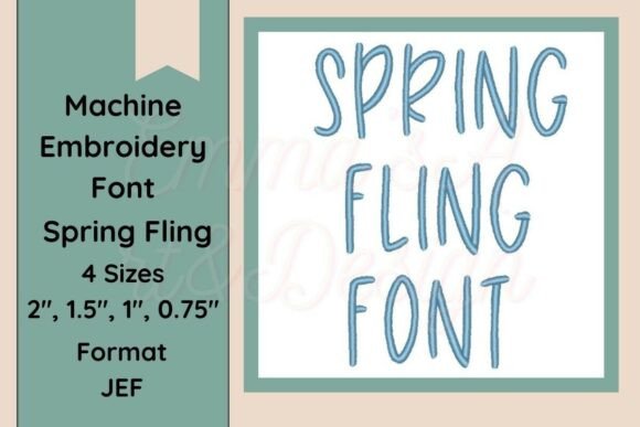 Spring Fling Font: A Designer’s Take on Romantic Embroidery