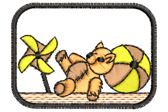 Teddy Bear on the Beach Embroidery Review
