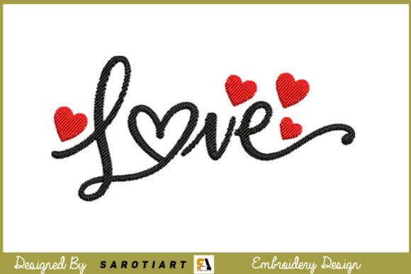 Valentine Design Embroidery Love T-Shirt Review